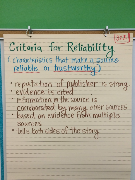 criteria for trustworthiness